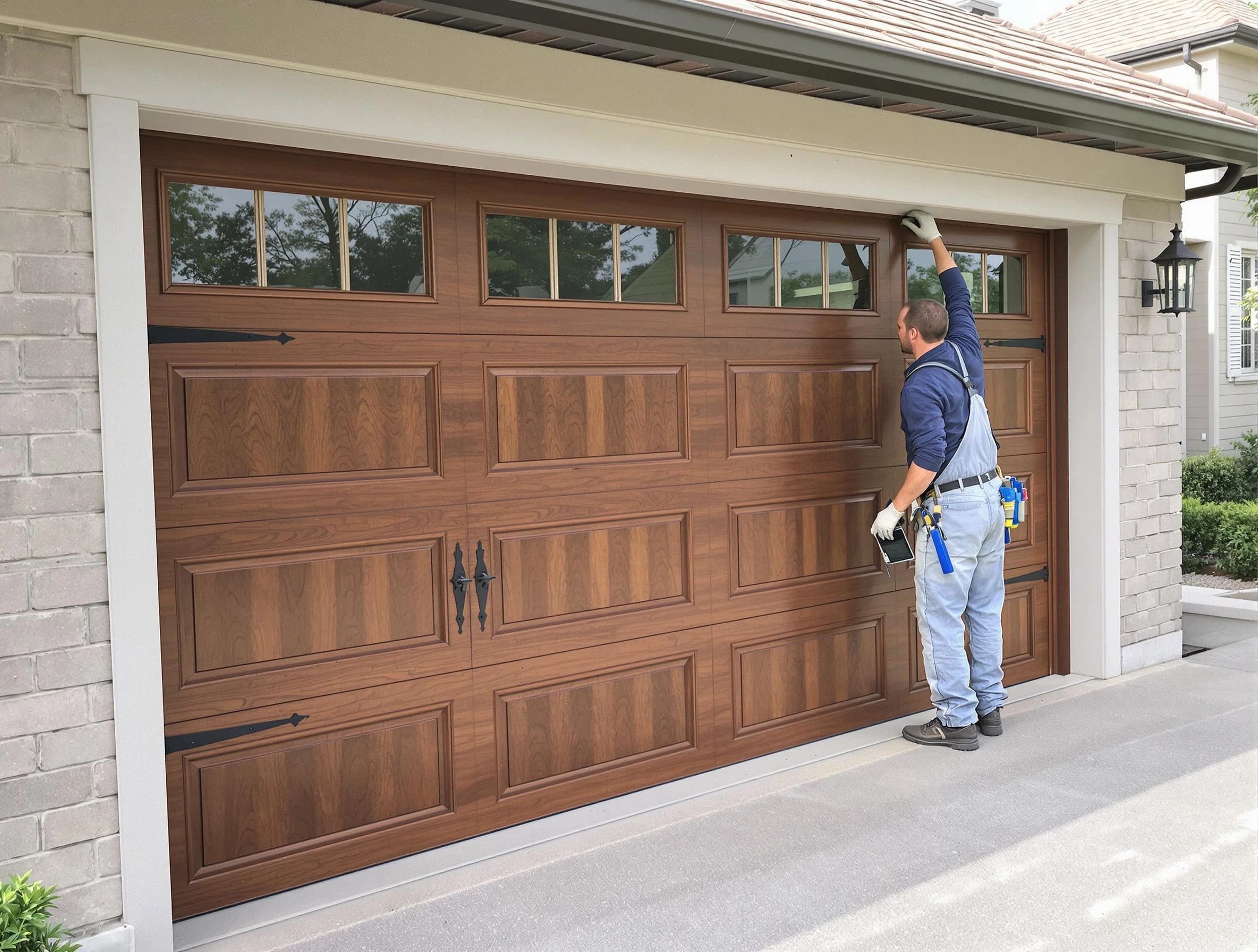 Custom garage door showcase by The Pinery Garage Door Repair in The Pinery