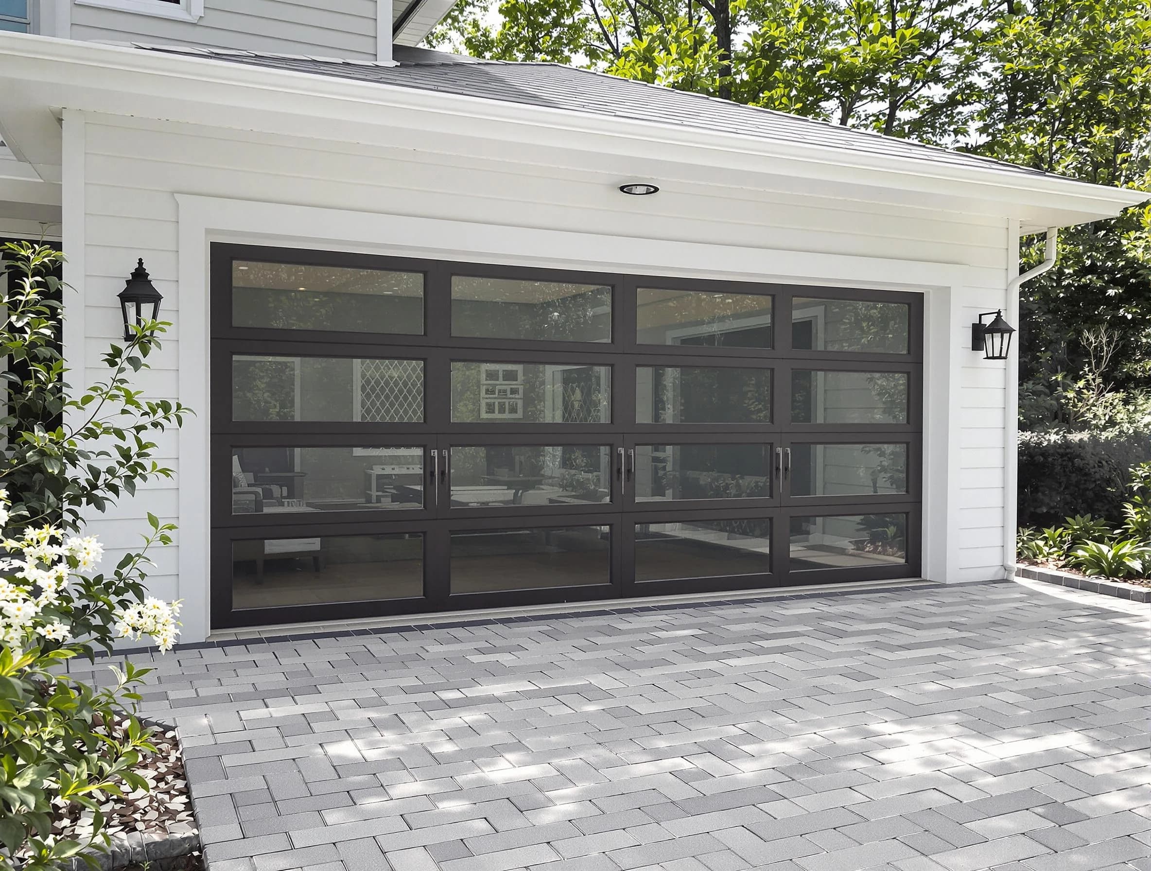 The Pinery Garage Door Repair design specialist presenting custom garage door options to The Pinery homeowner