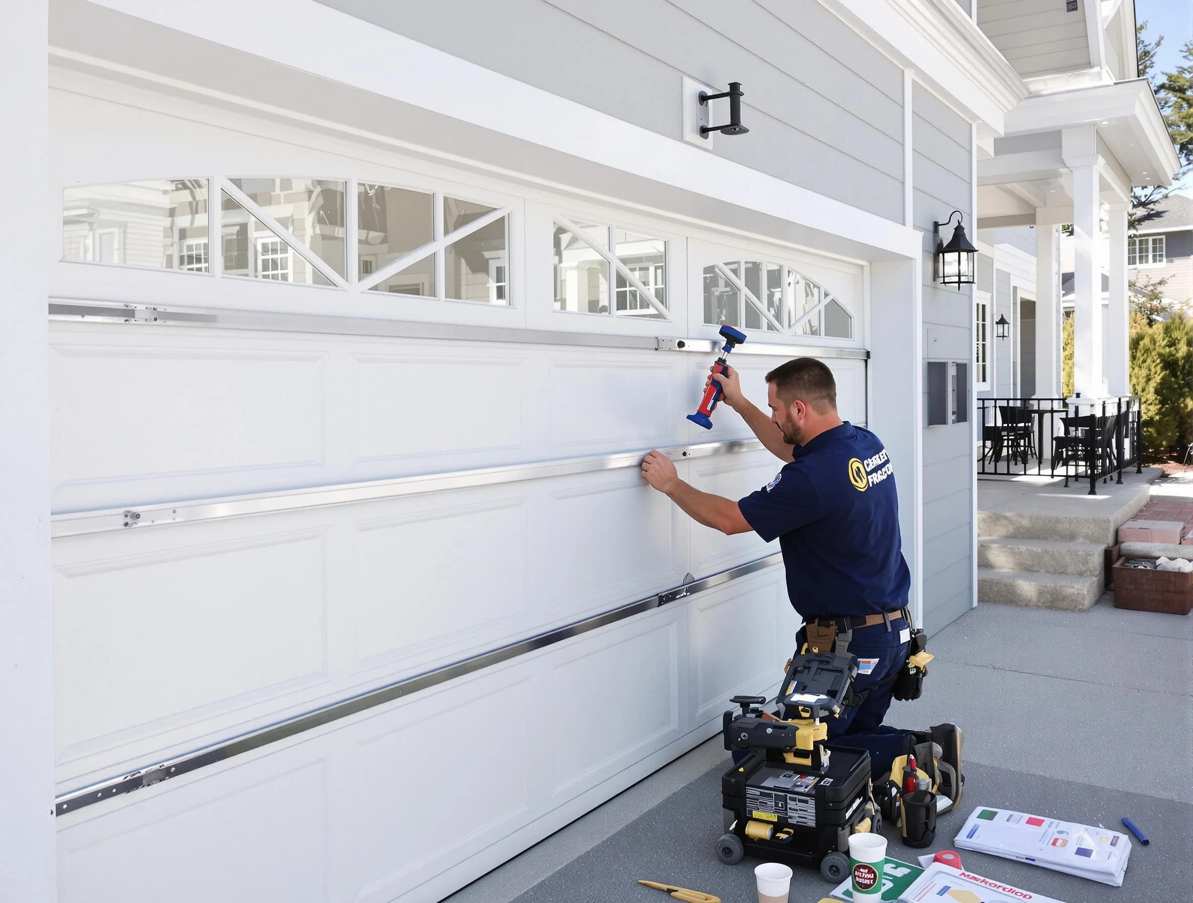 Professional garage door installation by The Pinery Garage Door Repair in The Pinery