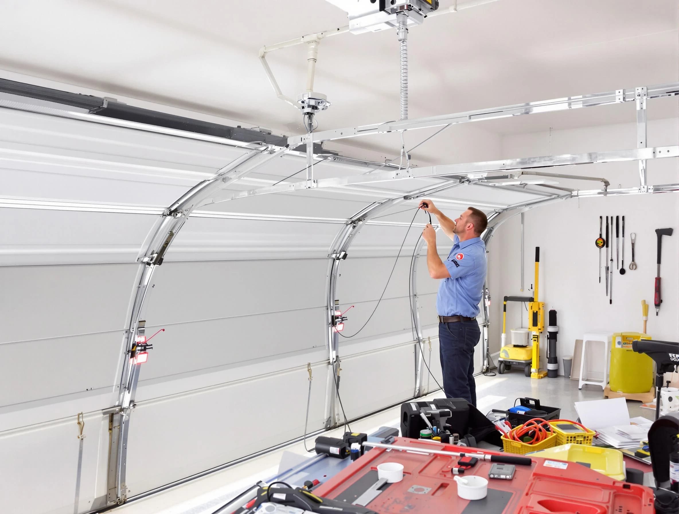 Garage door cable repair service by The Pinery Garage Door Repair in The Pinery