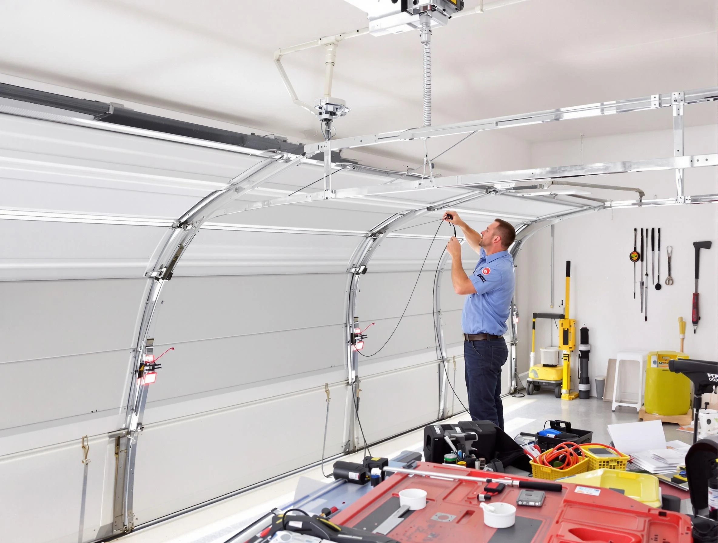 Garage door cable repair service by The Pinery Garage Door Repair in The Pinery
