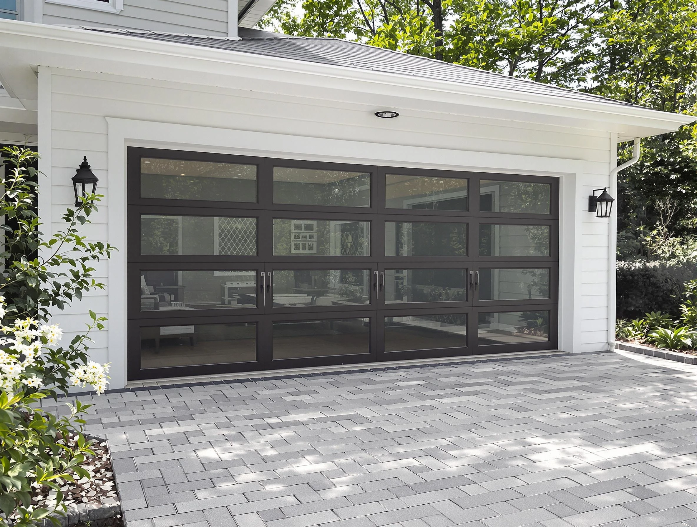 The Pinery Garage Door Repair design specialist presenting custom garage door options to The Pinery homeowner