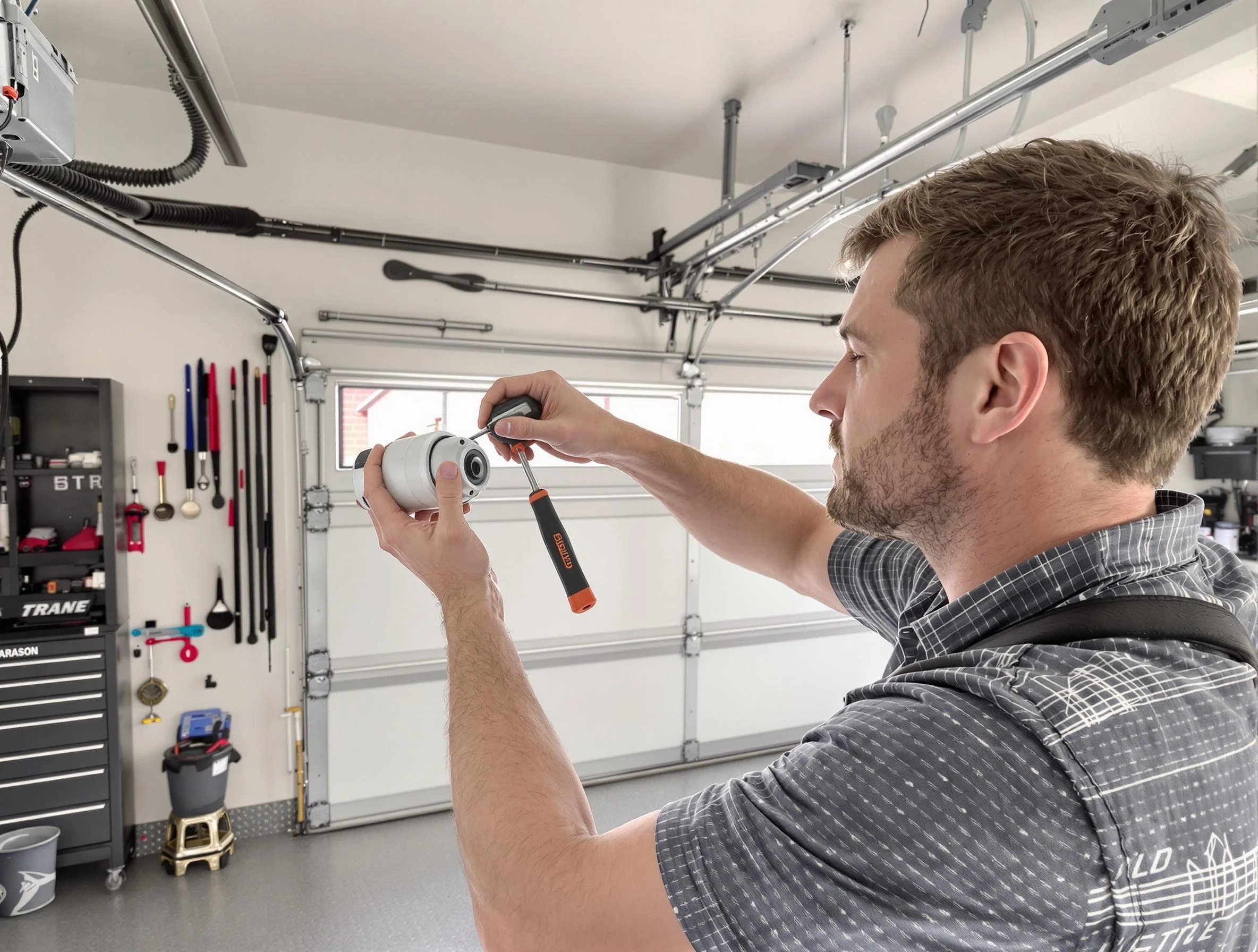 Garage door opener repair service by The Pinery Garage Door Repair in The Pinery