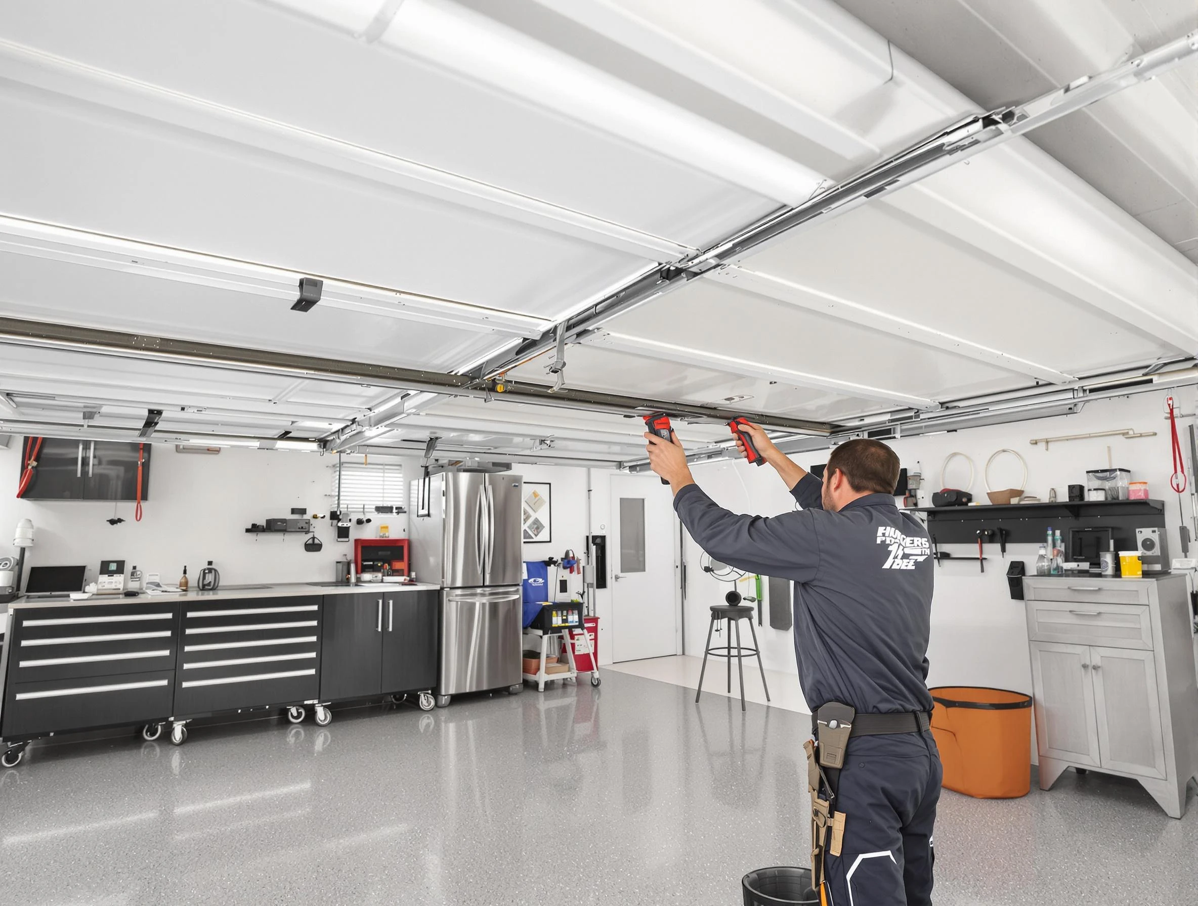 Overhead garage door repair service by The Pinery Garage Door Repair in The Pinery